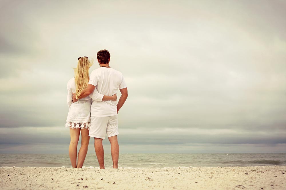 honeymoon on the beach